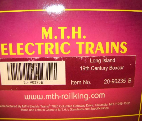 ABT: MTH #20-90235 Long Island RR 19th Century Fr - 10