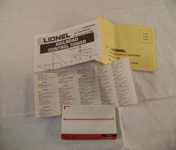 ABT: Lionel #12702 Operating Control Tower/OB - 10