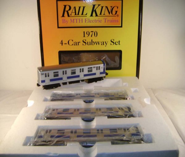 ABT: MTH #30-2122-1 Silver/Blue 1970 MTA 4 Car Su
