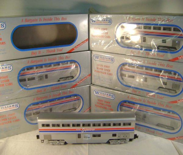 ABT: 6 Williams #SL60AM Amtrak 60' Superliners /O