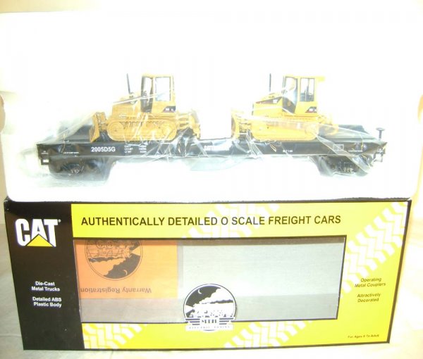 ABT: MTH #20-98496 Caterpillar Flat Cars with Asp - 2