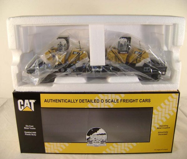 ABT: MTH #20-98496 Caterpillar Flat Cars with Asp - 5