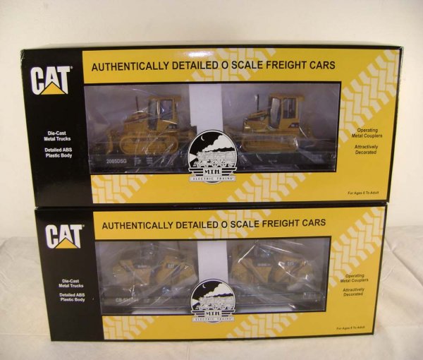 ABT: MTH #20-98496 Caterpillar Flat Cars with Asp - 8