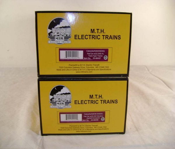 ABT: MTH #20-98496 Caterpillar Flat Cars with Asp - 9