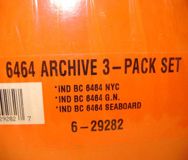 ABT: Lionel #29282 6464 Archive 3 Set/OB - 8
