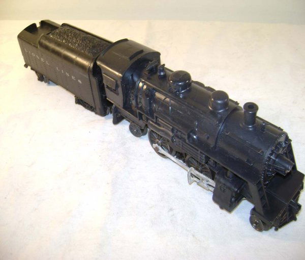 ABT: Lionel #1060 & #1060T Scout and Tender: Paul V. Ambrose and Drew J. Bauer present: These are the #1060 Scout-type Steam Engine and 1060T small Streamline Tender that Lionel made circa 1960. Unstamped variation with a short rain-shield over