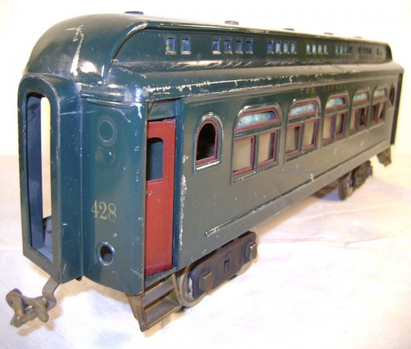 ABT: Lionel #428/429/430 Dark Green Passenger Cars - 6