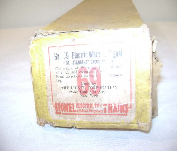 ABT: Lionel #69 Warning Signal Original Box/1910s - 3