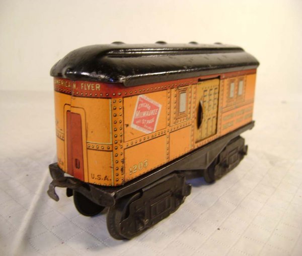 ABT: AF O Gauge #1205/6/6/6 Yellow & Black Passeng - 8