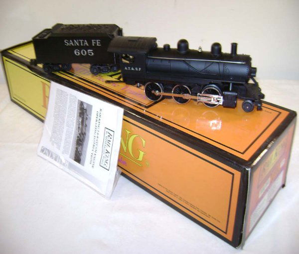 ABT: MTH #30-1136-1 SF 2-6-0 Steam & Tender/OB: Paul V. Ambrose and Drew J. Bauer present: These are the #30-1136-1 Santa Fe 2-6-0 Diecast Steam Switcher and Tender that MTH made in O Gauge a few years ago. Features Protosounds, Protosmoke and a Wh