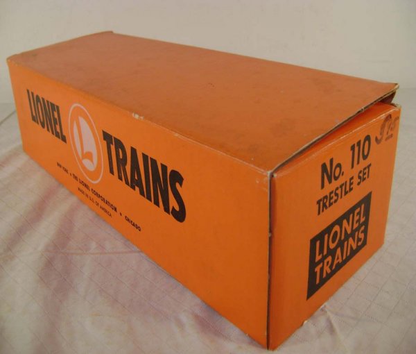 ABT: Lionel #110 Graduated Trestle Set/Orange OB+ - 10