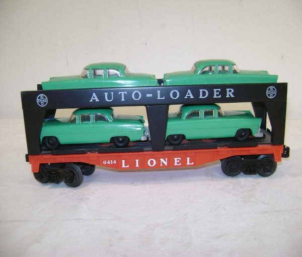 ABT: Lionel #6414 Auto Loader w/Green Automobiles - 3