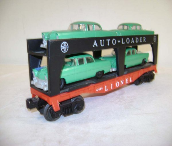 ABT: Lionel #6414 Auto Loader w/Green Automobiles - 4