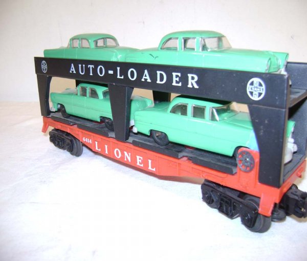 ABT: Lionel #6414 Auto Loader w/Green Automobiles - 5