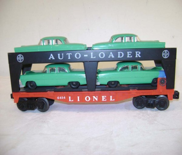 ABT: Lionel #6414 Auto Loader w/Green Automobiles - 6