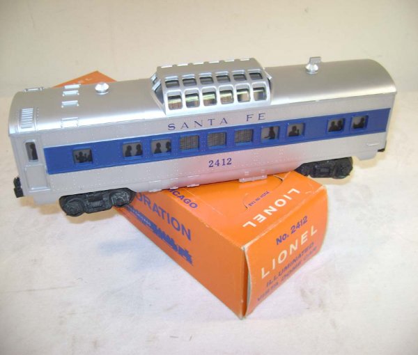 ABT: Lionel #2412 SF Passenger Car/Perf OB