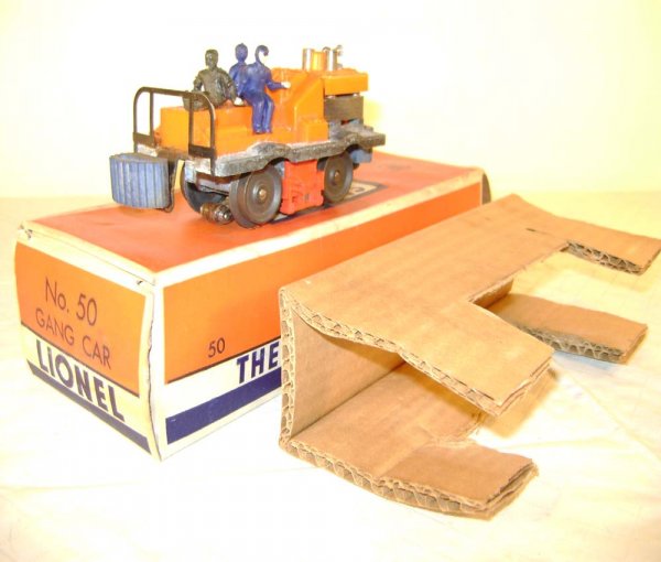 ABT: Lionel #50 Early Gang Car/Orange OB+