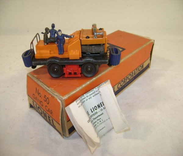 ABT: Lionel # 50 Motorized Gang Car/OB