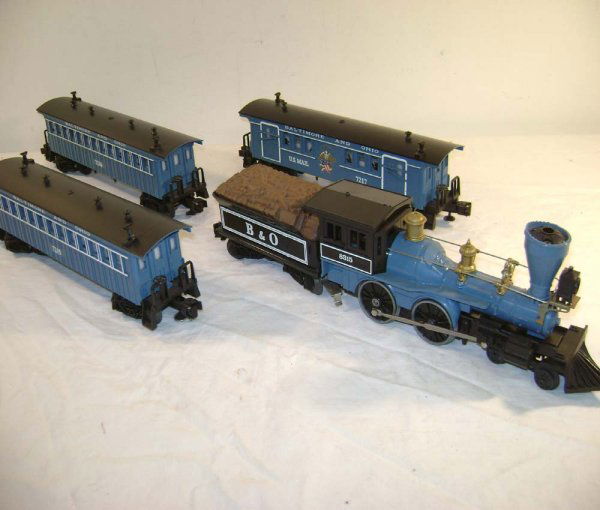 ABT: Lionel #1351 B&O Blue General Set: Paul V. Ambrose and Drew J. Bauer present: This is the #1351 Blue B&O General Passenger Set that Lionel made in the 1970s. Includes the General Steam Engine and Tender as well as three Passenger Cars.