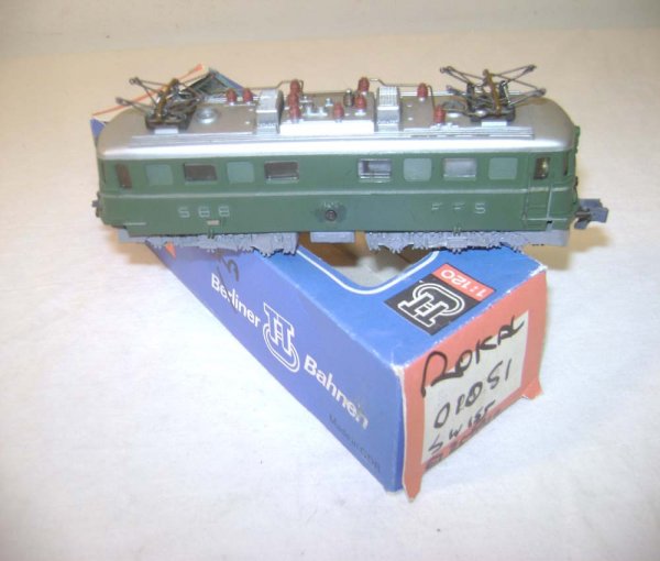 ABT: TT Rokal #01051 Dark Green Electric: Paul V. Ambrose and Drew J. Bauer present: This is the #01051 Dark Green Electric that Rokal made in TT Gauge in the 1950s. Our Opinion is that it is generally in Excellent Condition, minor wear. A no