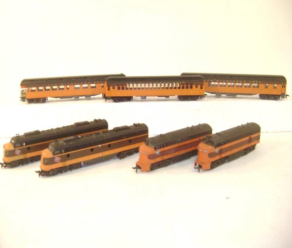 ABT: HO - AHM/Rivarossi Milwaukee Road 2 Power & 2: Paul V. Ambrose and Drew J. Bauer present: These are the Milwaukee Road two Power & two Nonpower Diesel Units & three Passenger Cars that AHM/Rivarossi made in HO Gauge in the 1970s. Our Opinion is th