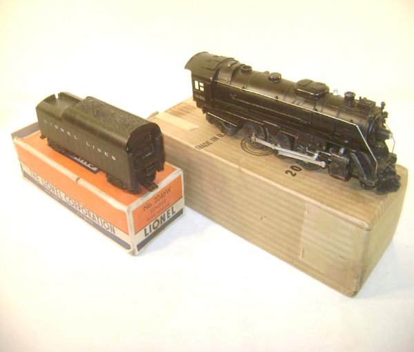ABT: Lionel #2056 Diecast Steam Engine & #2046W Wh: Paul V. Ambrose and Drew J. Bauer present: These are the #2056 Diecast Steam Engine with Smoke, Headlight and Magnetraction and the #2046W Lionel Lines Whistle Tender that Lionel made circa 1952. Engi