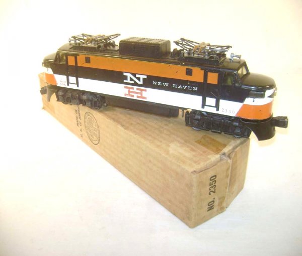 ABT: Scarce Lionel #2350 New Haven Electric w/Yell: Paul V. Ambrose and Drew J. Bauer present: This is the #2350 New Haven Electric with Magnetraction and Horn that Lionel made in the later 1950s. Variation with adhesive-type Nose Decals and scarce Yel