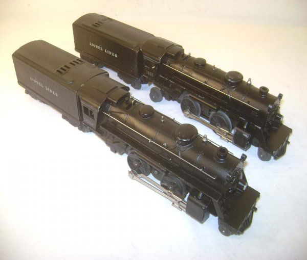 ABT: Lionel #1654/1655 Diecast Steam Engine and #6: Paul V. Ambrose and Drew J. Bauer present: These are the #1654 & 1655 Diecast Steam Engines and the #1654T & 6654W Sheet Metal Tenders that Lionel made in the later 1940s. Engines with Silver rubber-s