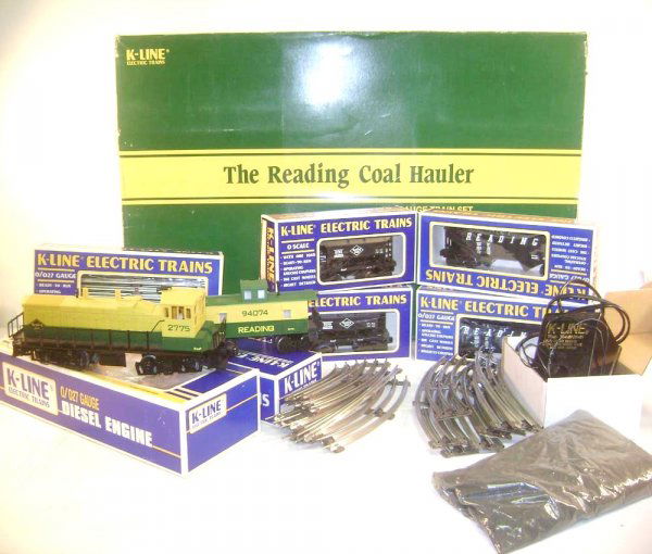 ABT: K-Line #1803 The Reading Coal Hauler Train Se: Paul V. Ambrose and Drew J. Bauer present: This is the #1803 The Reading Coal Hauler Train Set that Lionel/K-Line made in O Gauge circa 1990. Our Opinion is that the Set is generally in Like New Condi