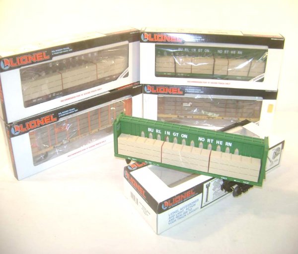 ABT: 5 Mint Lionel Screened Auto Carriers & Wood Ca: Paul V. Ambrose and Drew J. Bauer present: These are five Screened Auto Carriers or Center I Wood Cars that Lionel made over the past few decades. Included are the #16372 Southern Flat Car with wood, 