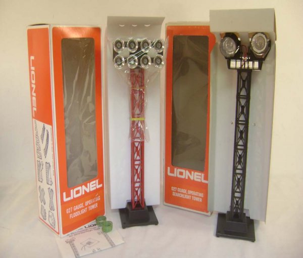 ABT: Lionel #2314 & #2313 Searchlight Towers/OBs: Paul V. Ambrose and Drew J. Bauer present: These are the #2314 Searchlight Tower and the #2313 Floodlight Operating Tower Accessories that Lionel made in the 1980s. Our Opinion is that they are genera