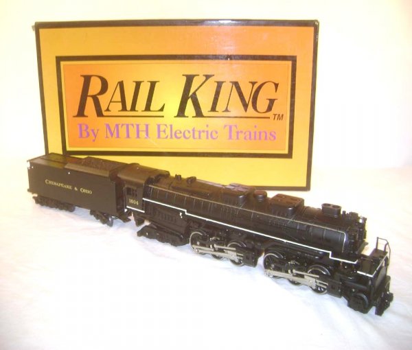 ABT: Great MTH #20-1117LP C&O Allegheny 2-6-6-6 St: Paul V. Ambrose and Drew J. Bauer present: These are the #20-1117LP C&O 2-6-6-6 Allegheny Diecast Steam Engine and Tender that MTH made in O Gauge a few years ago. Features Dual Motors, Protosounds, W
