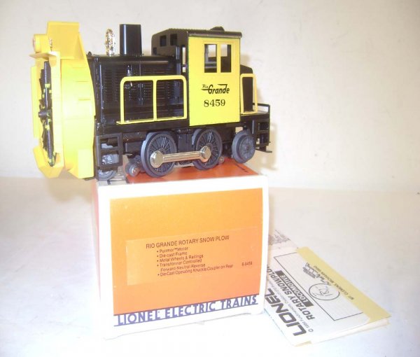 ABT: Great Lionel #8459 D&RG Rotary Snow Blower/OB: Paul V. Ambrose and Drew J. Bauer present: This is the #8459 Denver & Rio Grande Rotary Snow Blower that Lionel made in the 1980s. Our Opinion is that it is generally in Mint Condition, no signs of us
