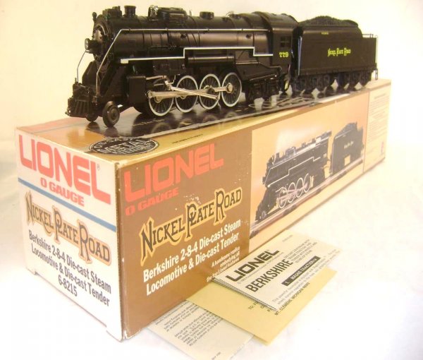 ABT: Great Lionel #8215 Nickle Plate Road Berkshir: Paul V. Ambrose and Drew J. Bauer present: These are the #8215 Diecast Nickle Plate Road Berkshire Steam Engine and Diecast Tender with Sounds of Steam and Whistle that Lionel made in the 1970s. Our O