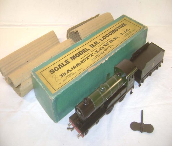 ABT: Scarce Bassett-Lowke O Gauge #62453 Prince Ch: Paul V. Ambrose and Drew J. Bauer present: These are the #62453 Prince Charles 4-4-0 Clockwork Steam Engine and Tender that Bassett-Lowke made in O Gauge after World War II. Our Opinion is that they a