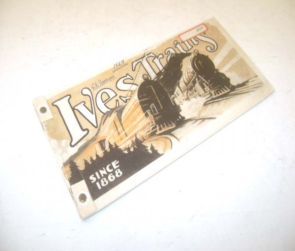 ABT: Ives 1929 Consumer Catalog: Paul V. Ambrose and Drew J. Bauer present: This is the Ives 1929 Consumer Catalog. Our Opinion is that it is generally in Very Good Condition with binder holes and the year written on the cover. All O