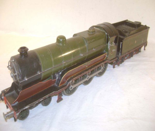 ABT: Scarce Bing 1 Gauge #423 Sir Sam Fay 4-6-0 St: Paul V. Ambrose and Drew J. Bauer present: These are the #423 Sir Sam Fay 4-6-0 Electric Steam Engine and Great Central Tender that Bing made in 1 Gauge in the 1930s. Our Opinion is that they are gene