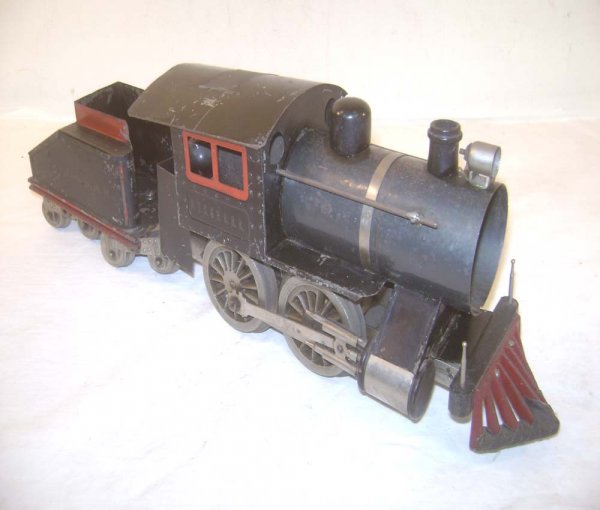 ABT: Lionel #5 Standard Gauge Steam Engine & NYC &: Paul V. Ambrose and Drew J. Bauer present: These are the #5 Steam Engine and the NYC & HRRR Tender that Lionel made in Standard Gauge in the middle 1910s. MFG stampings; Thick Rims. Our Opinion is tha