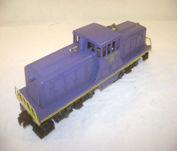 ABT: Lionel #626 Baltimore & Ohio Central Cab Swit: Paul V. Ambrose and Drew J. Bauer present: This is the #626 Baltimore & Ohio Center Cab Switcher that Lionel made in the middle 1950s. Our Opinion is that the cab is generally in Excellent Condition, 