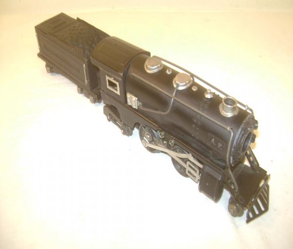 ABT: American Flyer #401 Black O Gauge Steam Engine: Paul V. Ambrose and Drew J. Bauer present: These are the #401 Black Steam Engine and Tender that American Flyer made in O Gauge in the 1930s. Our Opinion is that they are generally in Very Good Plus C