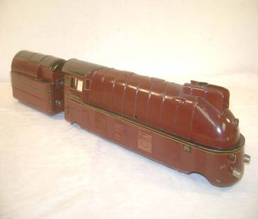 ABT: Scarce Marklin O Gauge #SL70/12980 4-6-2 Maro: Paul V. Ambrose and Drew J. Bauer present: These are the #SL70/12980 Streamlined 4-6-2 Electric Steam Engine and Tender that Marklin made in O Gauge in the 1930s. Our Opinion is that they are generall