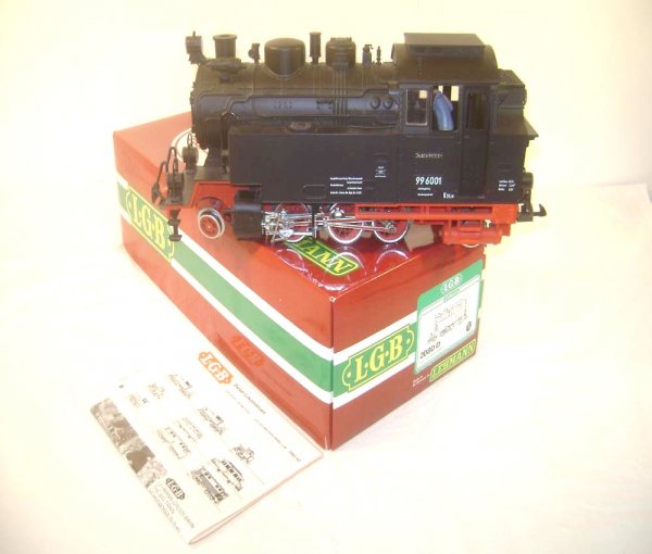 ABT: LGB G Scale #2080D 2-6-2 Black Steam Tank Engin: Paul V. Ambrose and Drew J. Bauer present: This is the #2080D 2-6-2 Black Steam Tank Engine that LGB made in G Scale a few years ago. Our Opinion is that it is generally in Like New Condition. The Ori