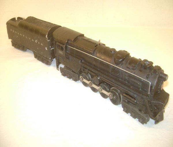 ABT: Lionel #681 Steam Turbine & #2671W Pennsylvan: Paul V. Ambrose and Drew J. Bauer present: These are the #681 Diecast Steam Turbine with Smoke, Headlight and Magnetraction and the #2671W Pennsylvania Whistle Tender with Six-Wheel Trucks that Lionel