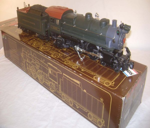 ABT: Lionel G Scale #85110 Pennsylvania E8 4-4-2 S: Paul V. Ambrose and Drew J. Bauer present: These are the #85110 Pennsylvania E8 4-4-2 Steam Engine & Tender that Lionel made in G Scale a few years ago. Features Headlight, Smoke and Sounds of Steam. 