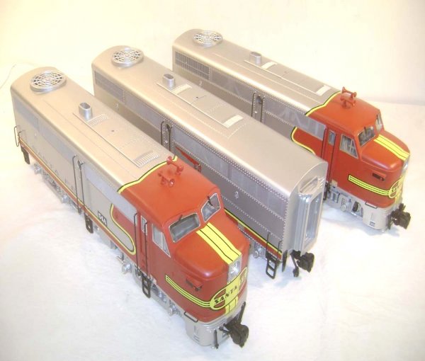 ABT: Aristocraft G Scale #54 Santa Fe Alco ABA Die: Paul V. Ambrose and Drew J. Bauer present: These are the #54 Santa Fe Alco ABA Diesels that Aristocraft made in G Scale a few years ago. Our Opinion is that they are generally in Like New Condition. N