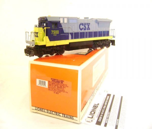 ABT: Lionel #18214 CSX Dash 8 40-C (7500) Diesel En: Paul V. Ambrose and Drew J. Bauer present: This is the #18214 CSX Dash 8 40-C Diesel Engine that Lionel made a few years ago. Features Dual Motors, Magnetraction and Horn. Our Opinion is that it is ge
