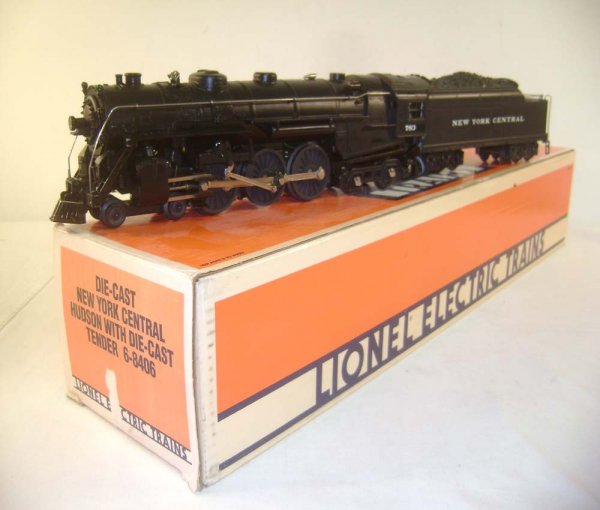 ABT: Lionel #8406 Diecast Hudson 783 Steam Engine: Paul V. Ambrose and Drew J. Bauer present: These are the #8406 Diecast New York Central "783" Hudson Steam Engine and Diecast Tender with Whistle and Sounds of Steam that Lionel made in the early 1980