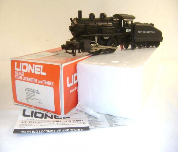 ABT: Great Lionel #8516 New York Central Diecast 0: Paul V. Ambrose and Drew J. Bauer present: These are the #8516 Diecast Steam 0-4-0 Switcher with Smoke and Headlight and the New York Central Slopeback Tender that Lionel made in the 1980s. Scarce. Ou