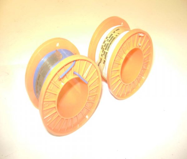 ABT: 2 Lionel #40 Banded Orange Cable Reels