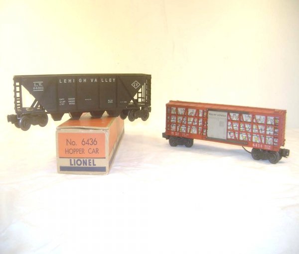 ABT: Lionel #6434 Poultry Car & #6436 LV Hopper/OB